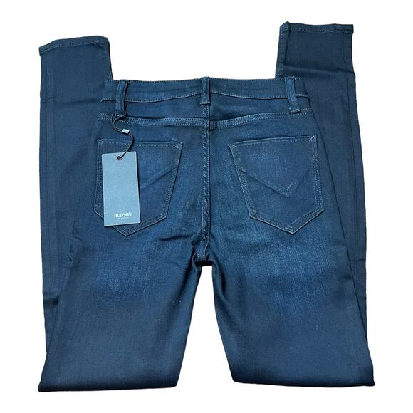 Hudson Jeans Barbara High Rise Super Skinny dark wash 24 Loyalty NWT - Picture 5 of 7